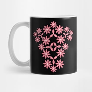 floral pink flower Mug